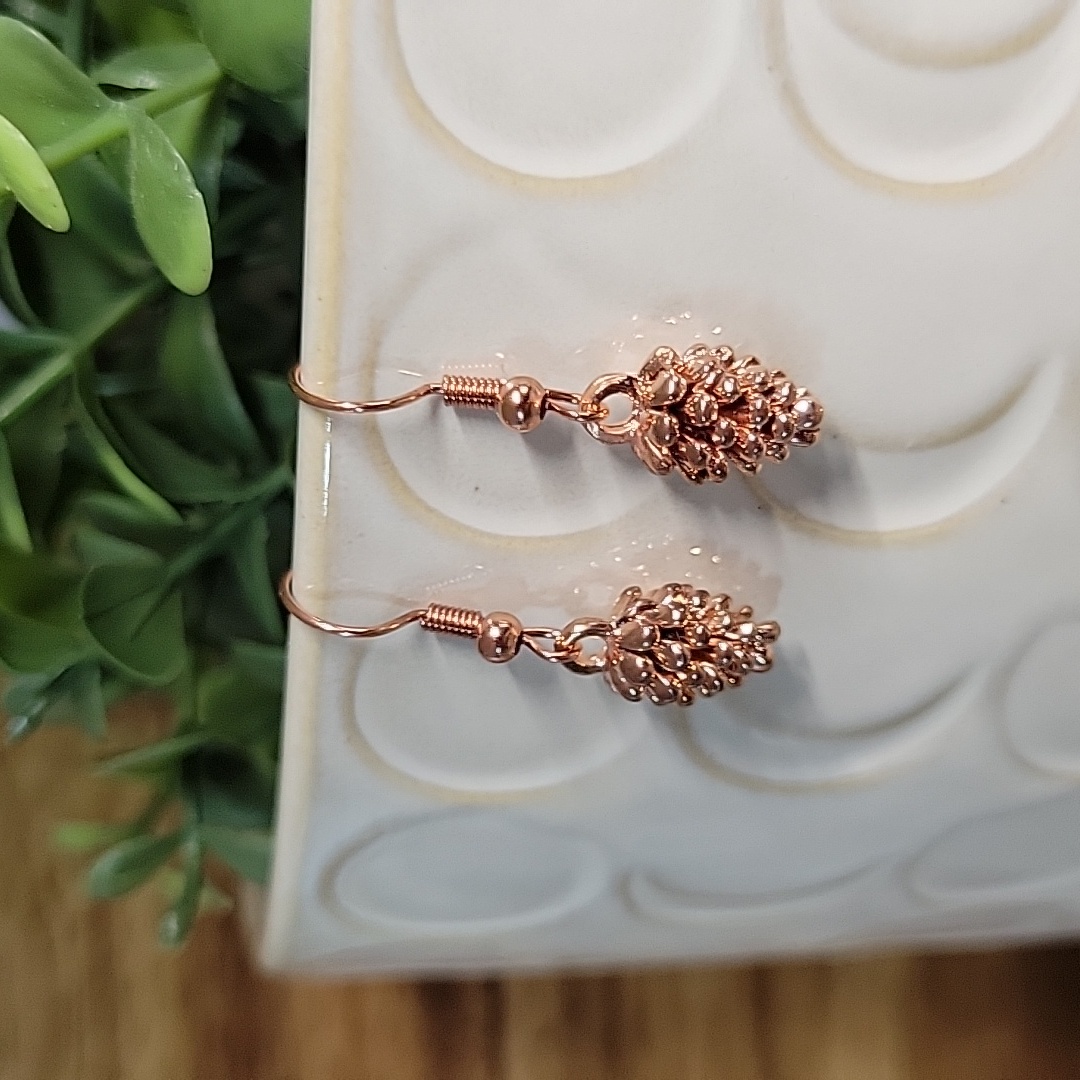 Dainty Pinecone Earrings